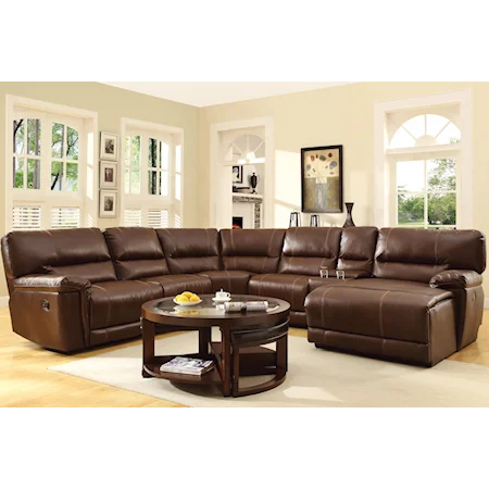 Sectional with Reclining Chaise